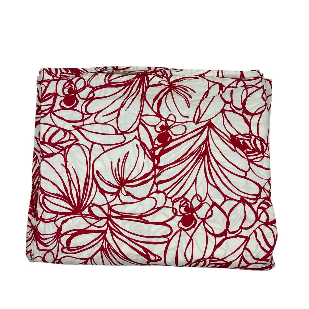 West Elm King Sketch Floral Cotton Duvet Cover
